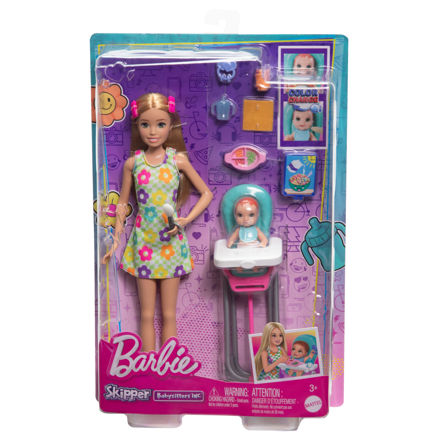 Barbie Skipper Babysitters Inc. Coffret Poup¨¦e, B¨¦b¨¦ et Access.