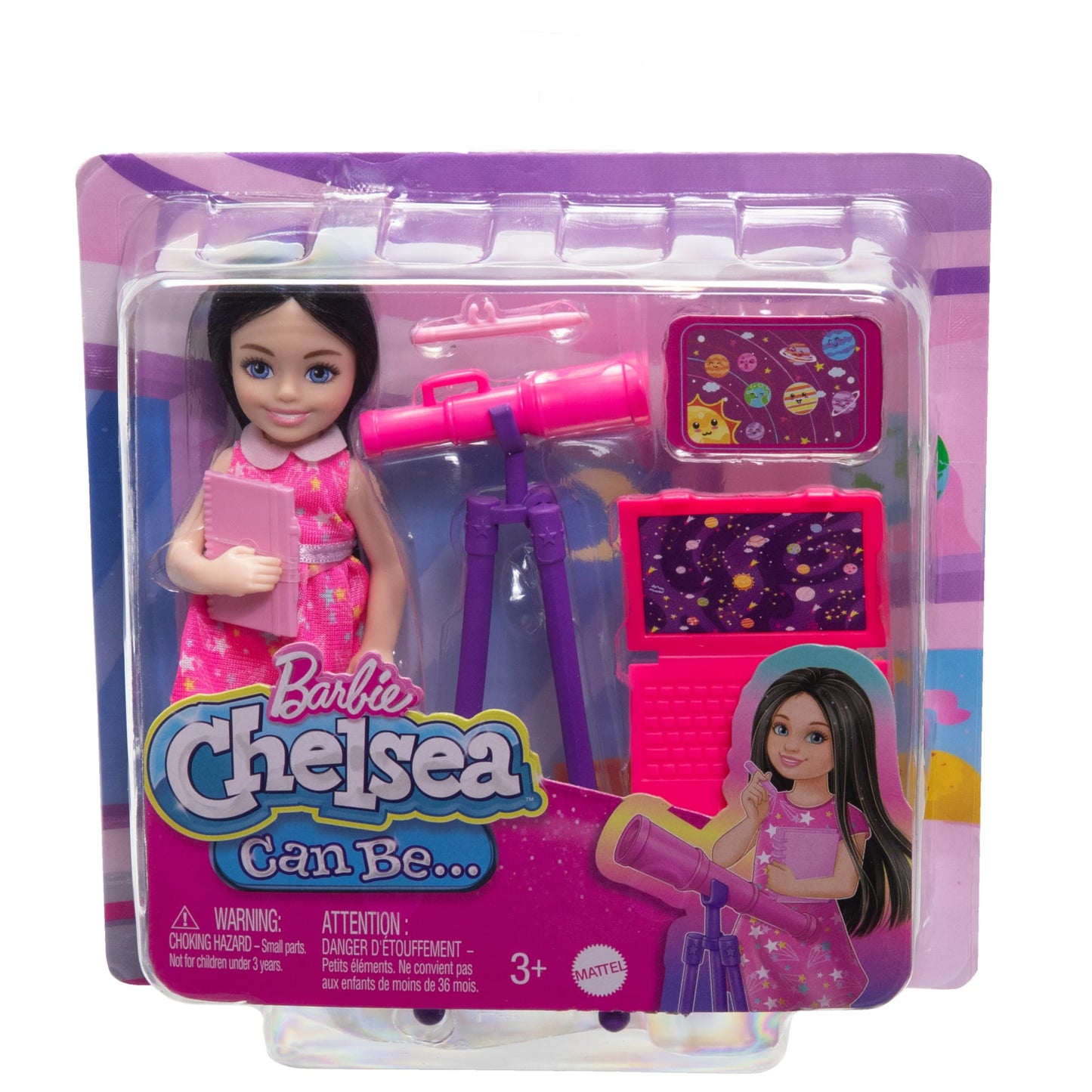 Barbie Chelsea Poup¨¦e Astronome et Accessoires, Brunette
