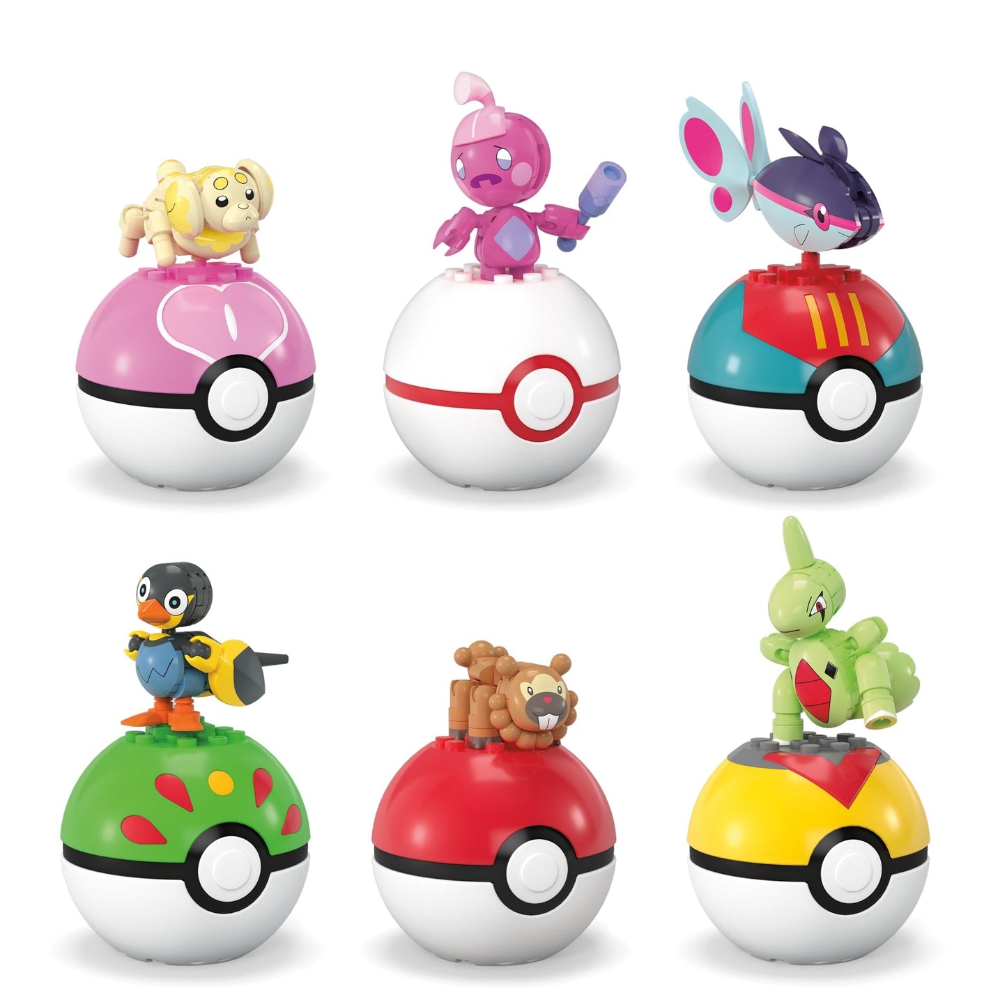 MEGA Pok¨¦mon Pok¨¦ Ball Building Toy Kits With Action Figure For Kids