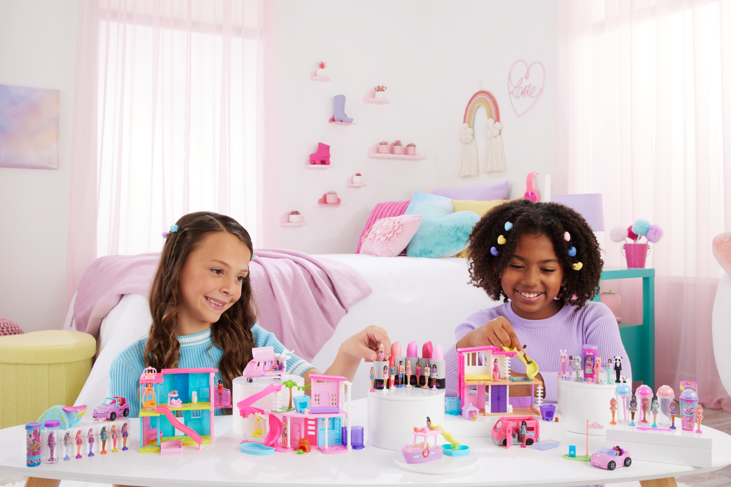 Barbie  Mini Barbieland  Coffrets  Maison de Poup¨¦e, Poup¨¦e 3,81 Cm