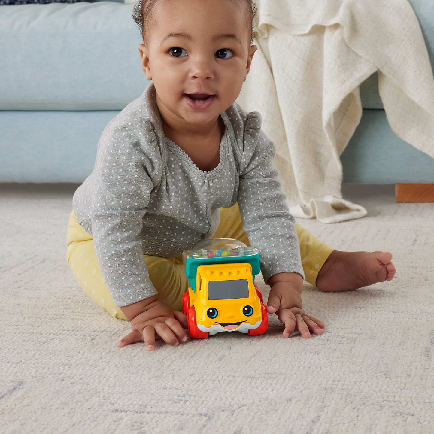 Fisher-Price  Camion-Benne Roulis-Boulis, Jouet ¨¤ Pousser Avec Perles