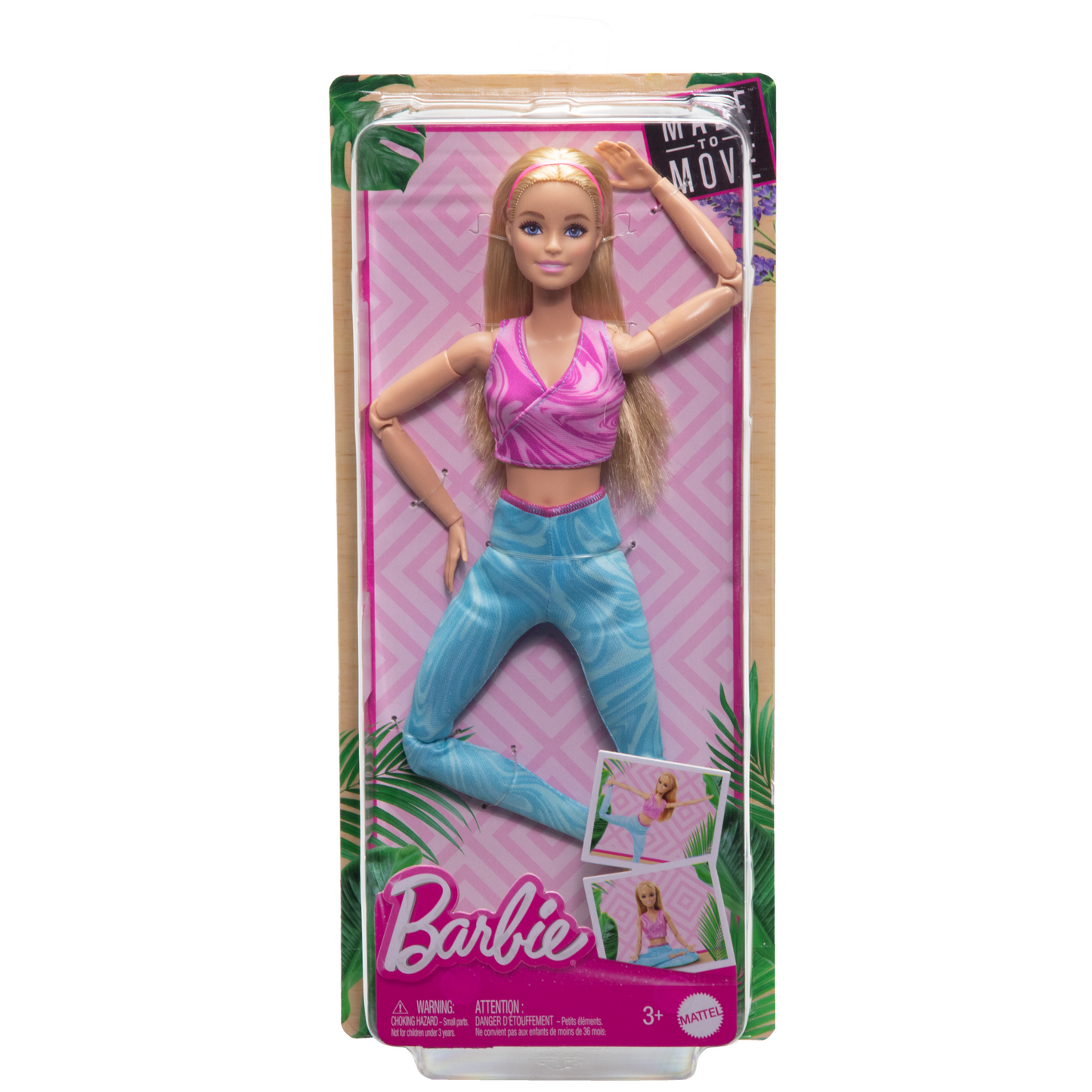 Barbie Made To Move Fashion Doll, Blonde Wearing Removable Sports Top & Pants, 22 Bendable ¡°Joints¡±