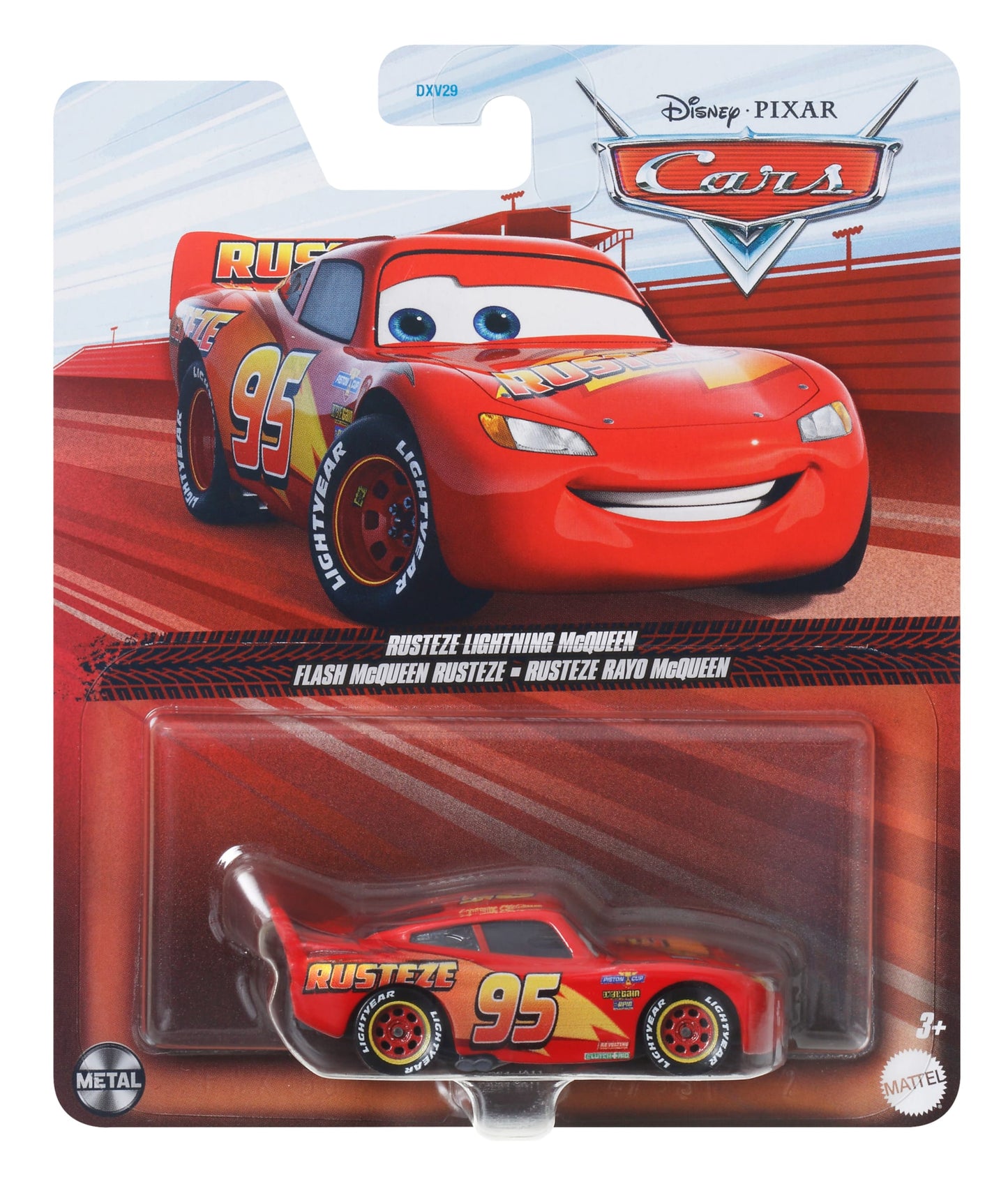 Carros da Disney e Pixar Diecast Ve¨ªculo de Brinquedo Relampago McQueen Rusteze